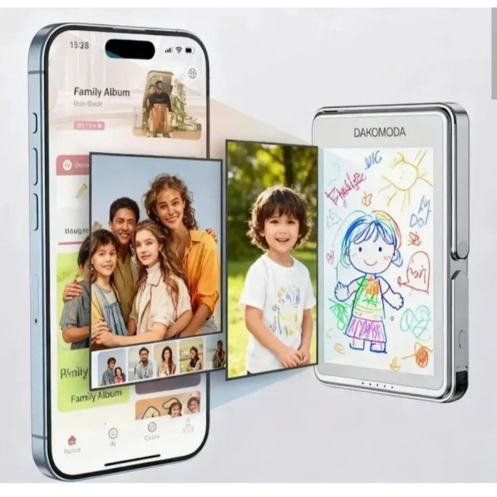 5000mAh Pocket-Sized Photo Charger USB Bluetooth & Wireless Charging for Apple